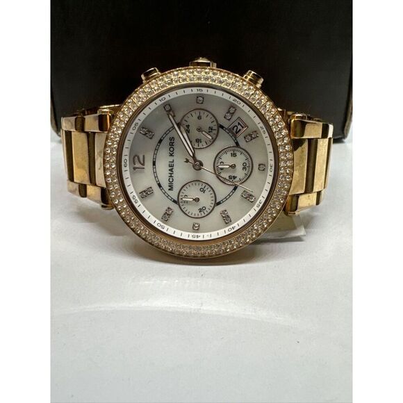 Michael Kors Parker MK5491 Women's Gold Stainless Steel Analog Dial Watch JNA203 - Picture 5 of 11